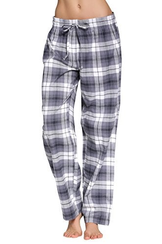 CYZ Women's 100% Cotton Super Soft Flannel Plaid Pajama/Lounge Pants-F17012-M - Image 2