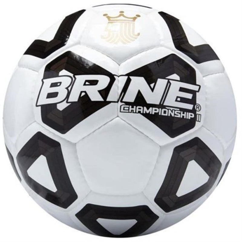Brine Championship II Soccer Ball Size 5-White/Bla - Image 2