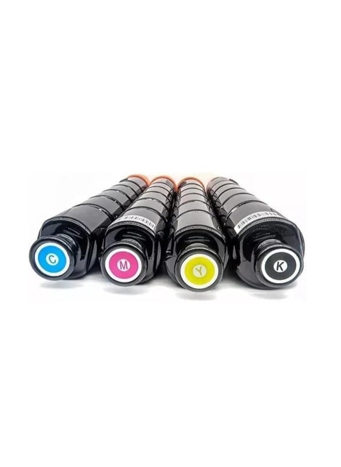 Terabyte - CEXV-49 NPG-67 GPR-53 Compatible Toner Cartridge 4 Color set for Image Runner Adv C3320L C3530 C3525 C3520 C3330 C3325 C3320.PACK OF 4 - Image 1