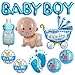 YiYou 10 Pcs Baby Boy Balloons Blue Baby Shower Balloons for Boy Its A Boy Balloon Mylar Baby Boy Letter Foil Balloon for Welcome Home Gender Reveal Party Decorations - Image 3