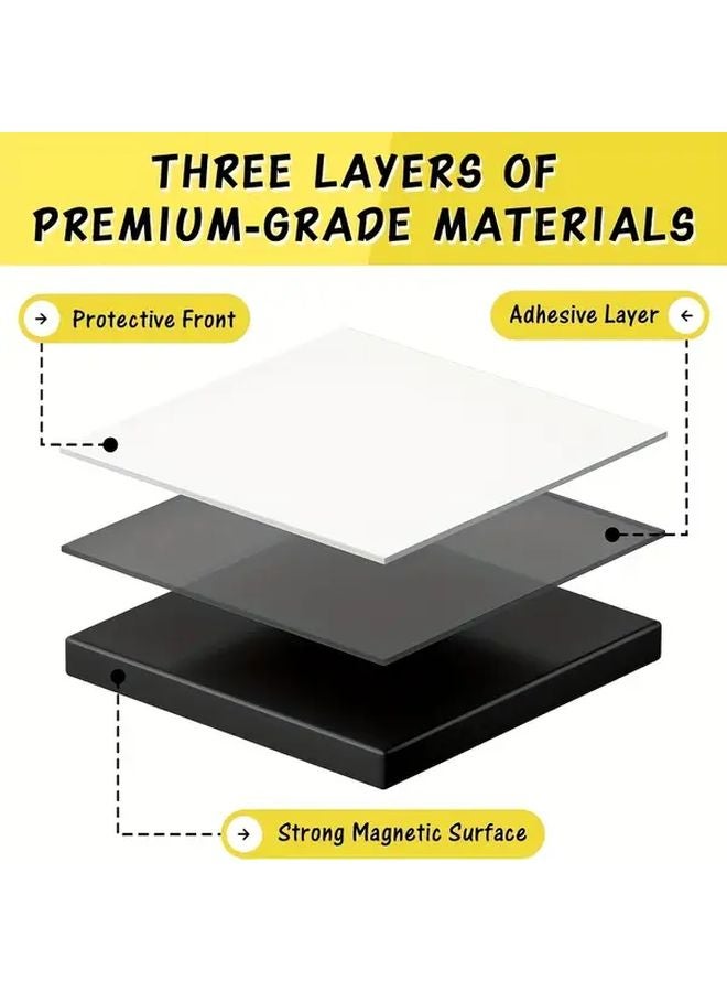 60 Pcs Magnetic Blocks Self Adhesive Flexible Magnets for Crafts Whiteboards Refrigerators - Image 4