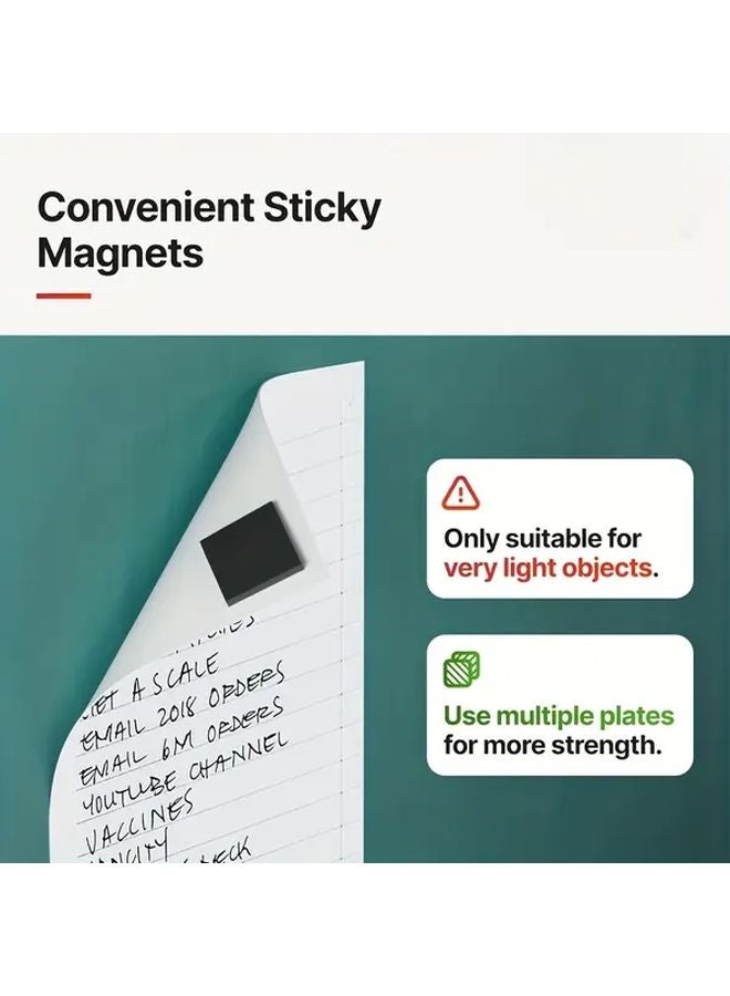 60 Pcs Magnetic Blocks Self Adhesive Flexible Magnets for Crafts Whiteboards Refrigerators - Image 3