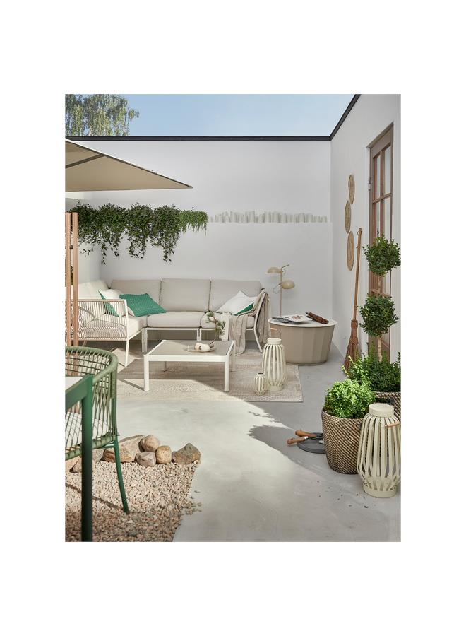 erorex One-Seat Section, Outdoor, White/Beige - Image 4