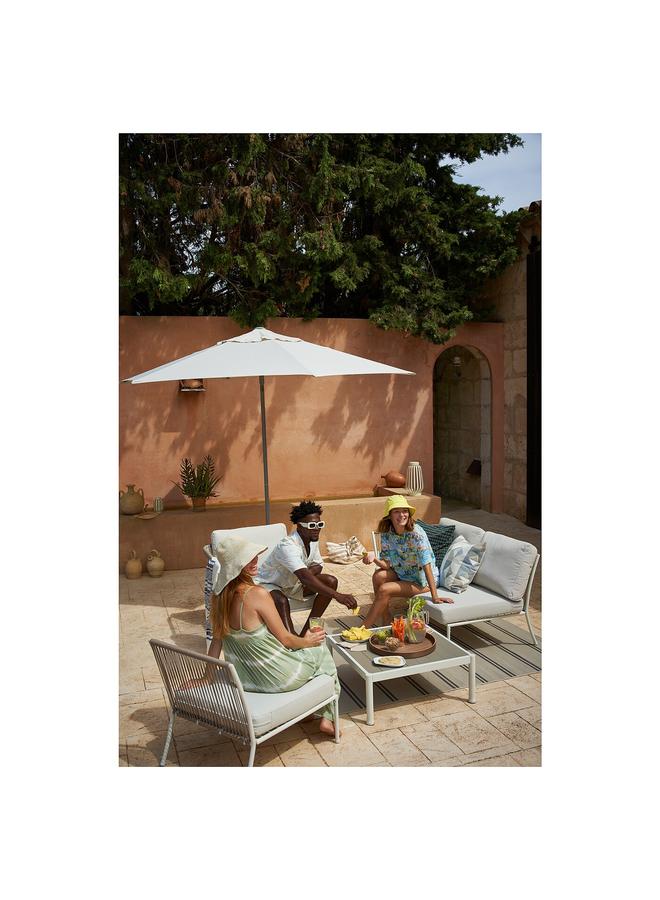 erorex One-Seat Section, Outdoor, White/Beige - Image 2