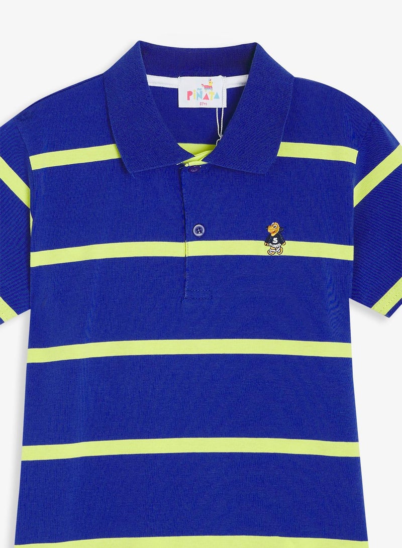 Pinata Cute Friend Print Cotton Polo Tshirt - Image 4