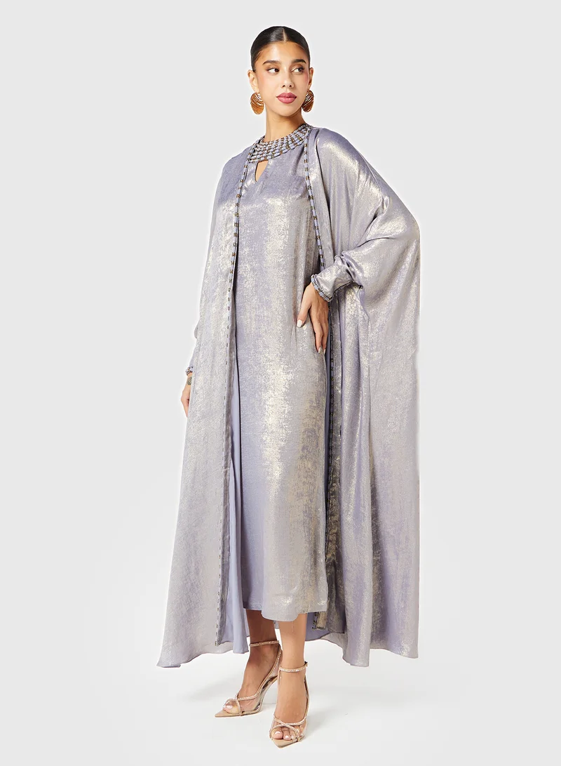 Threadz by Ajooni Metallic Trim Dress