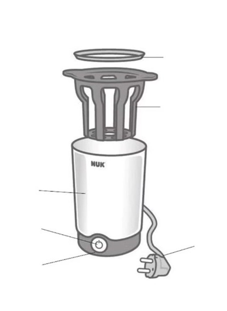 NUK Thermo Express Bottle Warmer , Gentle steam warms baby food gently in approximately 90 seconds  - Image 5