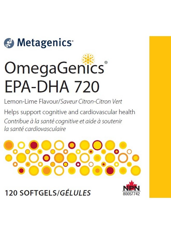 Metagenics أوميغاجينيكس إيباده 720 ملغ مكمل زيت السمك أوميغا 3 لدعم صحة القلب والعضلات والجهاز المناعي 120 حبة - Image 3