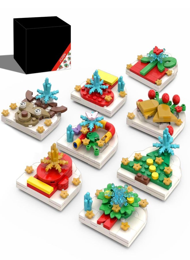 ZYLEGEN Christmas Fridge Magnets Ornaments Building Kit, Santa, Reindeer, Christmas Tree, Bell, Glove, Sock, Candy Decor Toys Gifts for Christmas Ages 6+ Boys Girls Adults Kids - Image 1