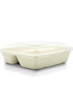 بروديل صينية بروادل باك إيكو-بالب مربعة ذات قسمين مع غطاء  (عبوة 25)  - Image 1