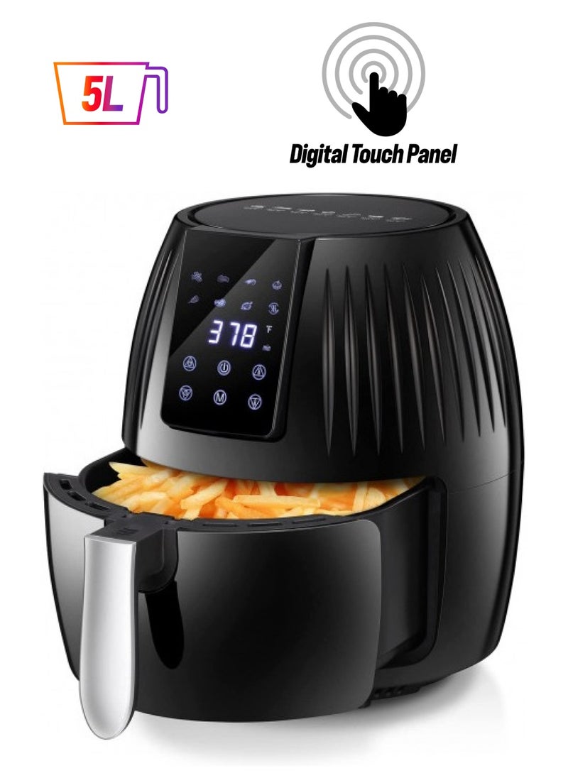 BBstore - Air Fryer  8 in 1 Large Air Fryer with Non stick Basket LED Display Temperature and Time Control - Image 1