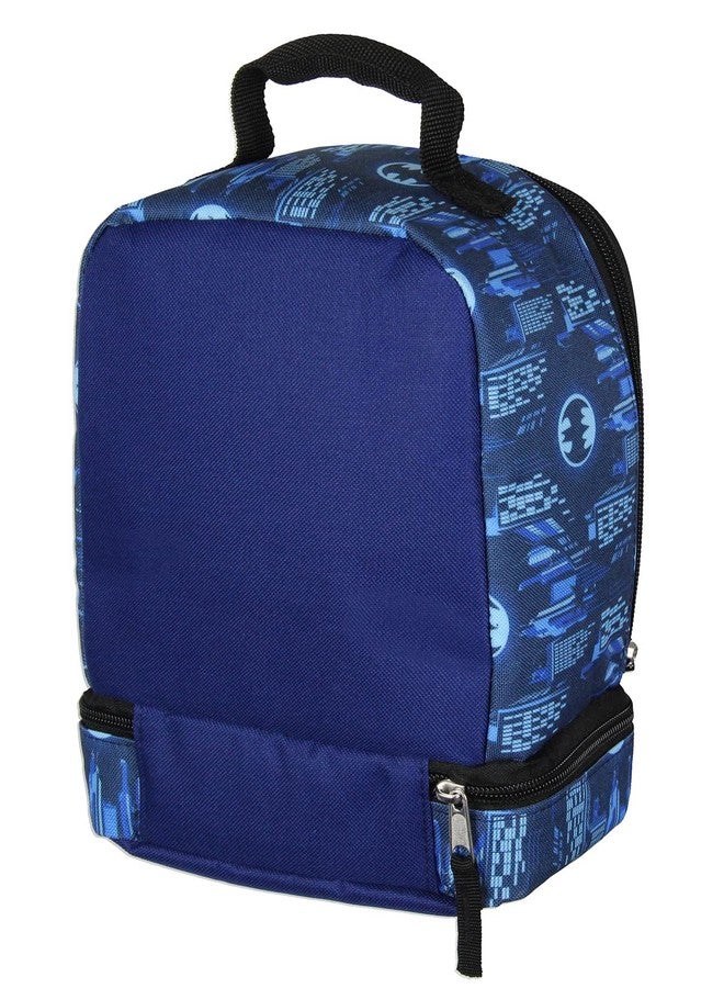 Bioworld صندوق غداء الأطفال باتمان من دي سي كوميكس معزول بحجرتين حقيبة غداء سوبرهيرو توت - Image 4