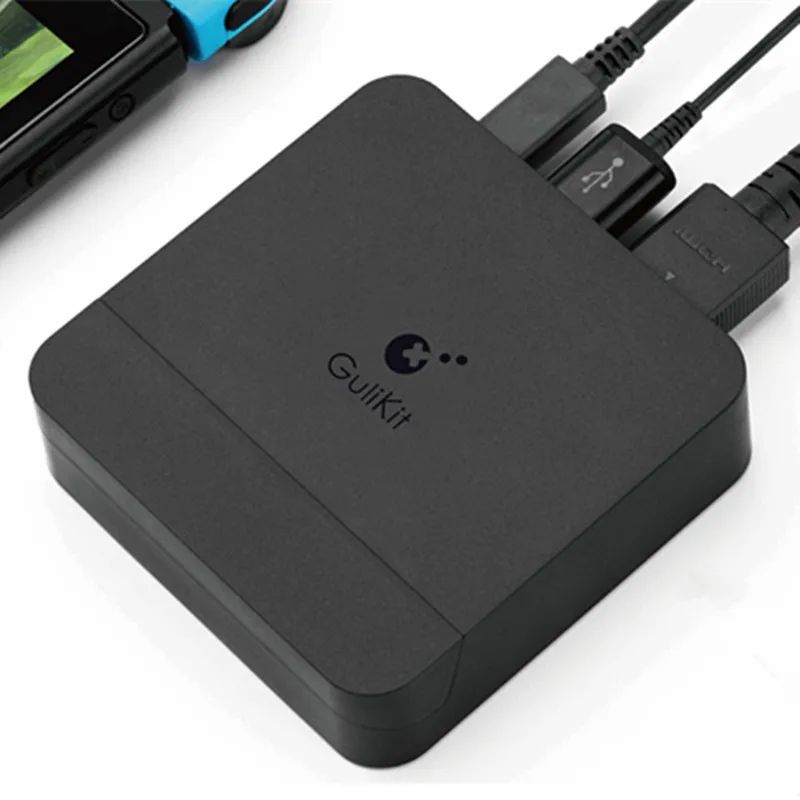 GuliKit Ns05 Portable Docking Station for Nintendo Switch Oled with USB Charging Adapter, Black - Image 4