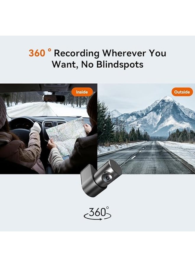 DDPAI Dash Cam for Cars, 1296P + 1080P Front and Rear Dashcam Car - Image 5