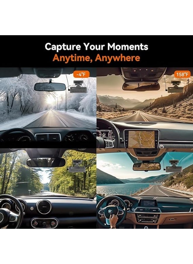 DDPAI Dash Cam for Cars, 1296P + 1080P Front and Rear Dashcam Car - Image 4