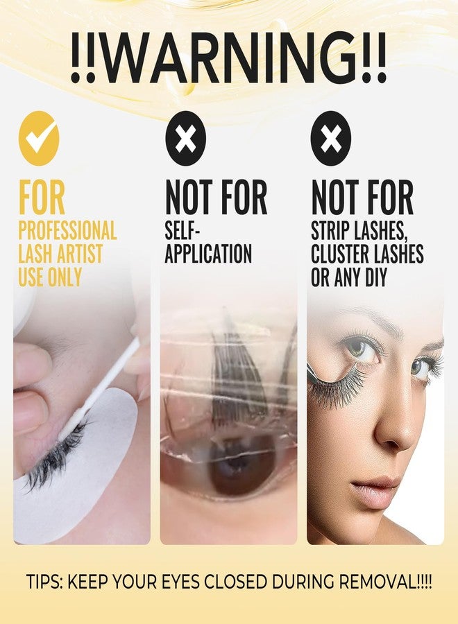 GOLLEEPRO Eyelash Extension Remover - Fast Dissolve No Damage to Natural Lash - Professional Adhesive Remover Supplies - Image 2