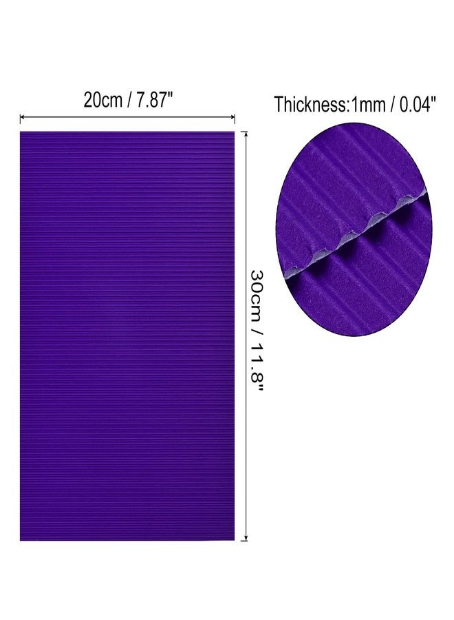 MECCANIXITY Corrugated Paper Sheets 25pcs 11.8-inch x 7.87-inch Purple Cardboard for DIY Craft - Image 2