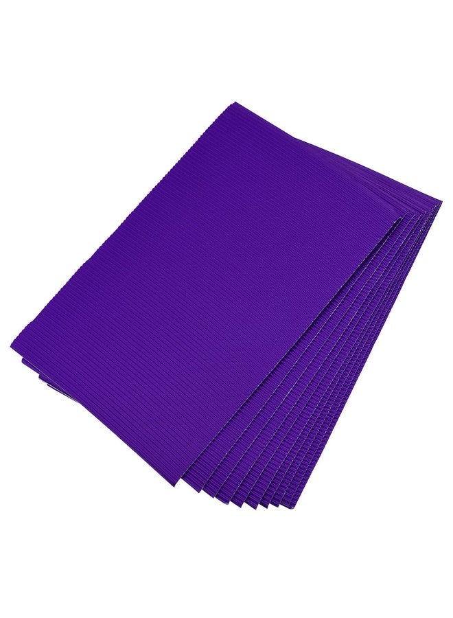 MECCANIXITY Corrugated Paper Sheets 25pcs 11.8-inch x 7.87-inch Purple Cardboard for DIY Craft - Image 1