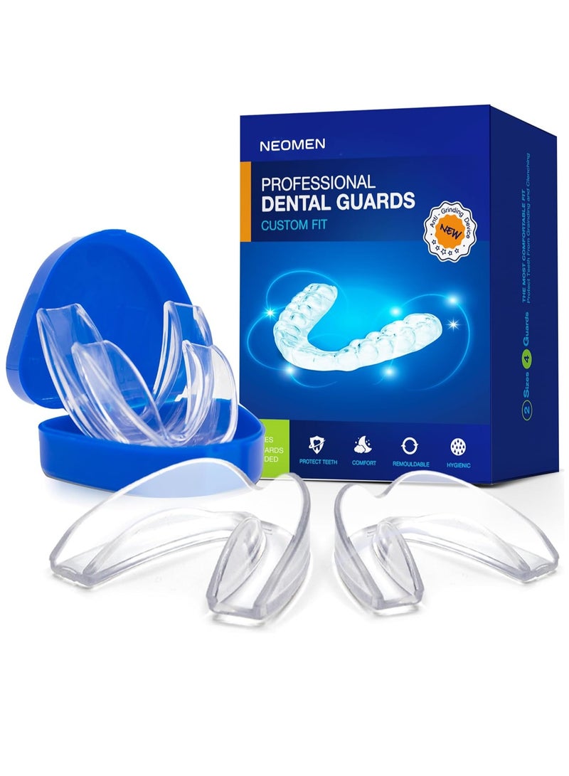 Neomen Mouth Guard for Teeth Grinding at Night: Moldable Custom Dental Guard for Sleeping - Nighttime Protection for Teeth 4 Packs - Image 1