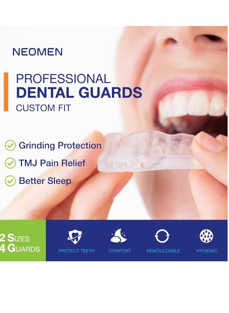 Neomen Mouth Guard for Teeth Grinding at Night: Moldable Custom Dental Guard for Sleeping - Nighttime Protection for Teeth 4 Packs - Image 3