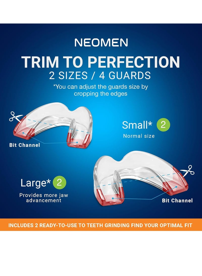 Neomen Mouth Guard for Teeth Grinding at Night: Moldable Custom Dental Guard for Sleeping - Nighttime Protection for Teeth 4 Packs - Image 4