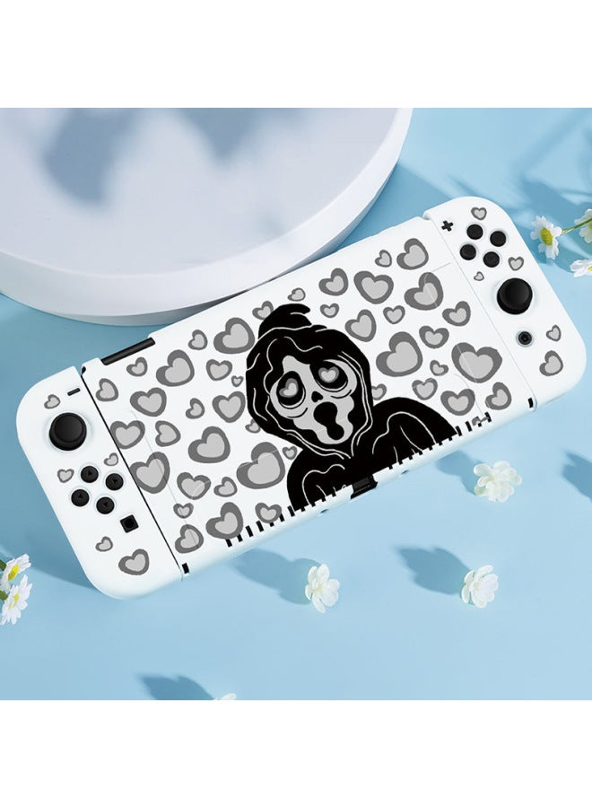 Nintendo Switch Protective Case Halloween Skull Nsoled Split Silicone Soft Handle Swich Hard Case 