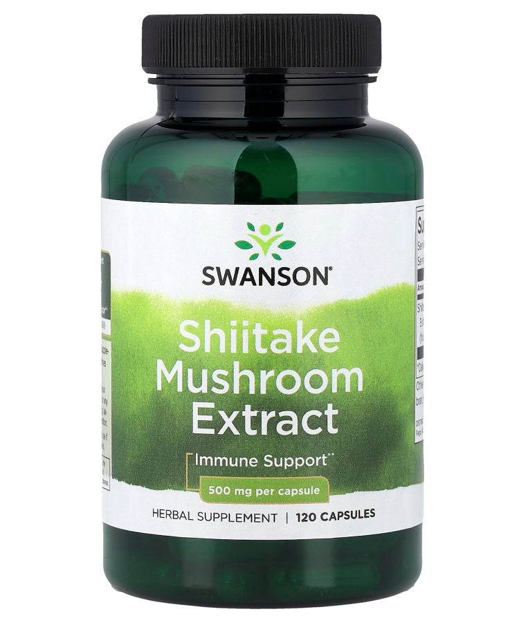 Shiitake Mushroom Extract 500 mg 120 Capsules