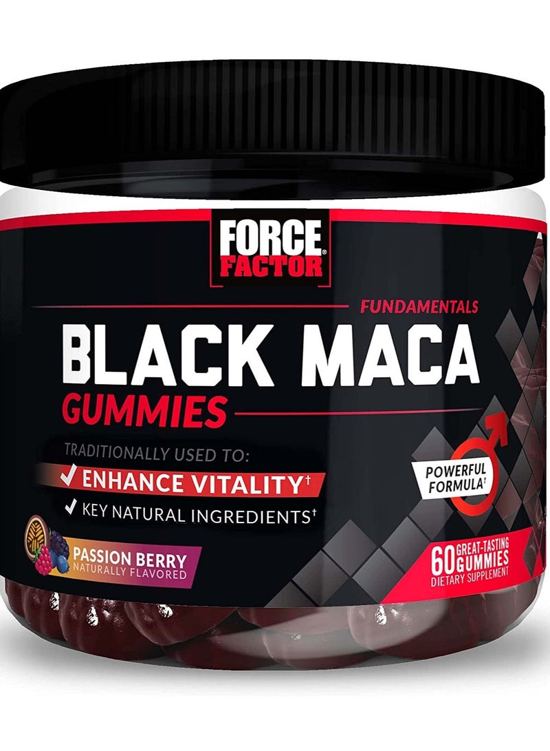 Force Factor Fundamentals Black Maca Berry Flavor 60 Gummies - Image 1
