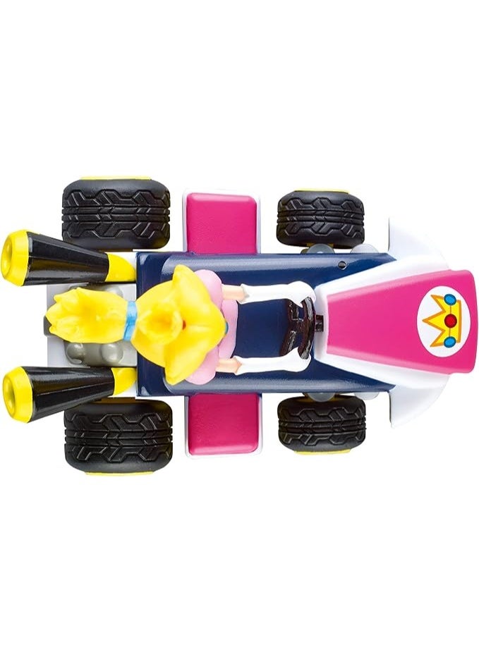 Carrera RC Mario Kart Mini Peach 2.4GHz Remote Control Car – 1:50 Scale RC Kart, Rechargeable Battery, Ready-to-Run with Controller Storage - Image 5