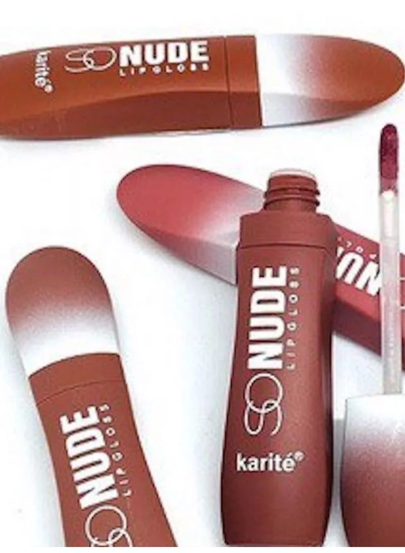 KARITE Karité So Nude Lip Gloss Peach Glow (Shade 03) - Image 4