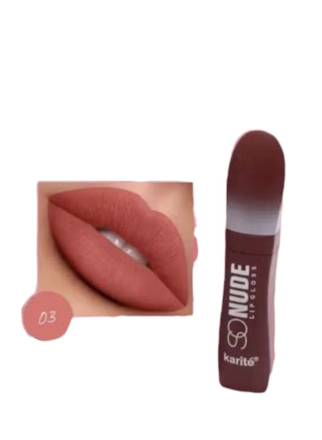 KARITE Karité So Nude Lip Gloss Peach Glow (Shade 03) - Image 1