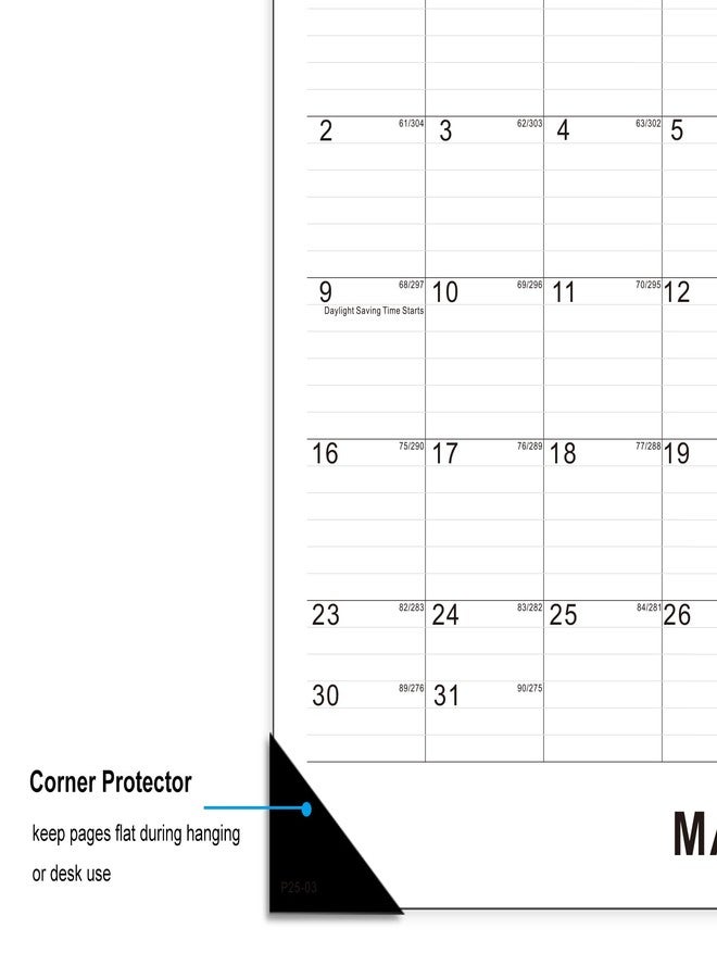 TOWWI 2025-2026 Desk Calendar, 17"x12" Desktop Monthly Calenda for Home, Office, Family with To-do List, Ruled Blocks, Corner Protectors - Image 4