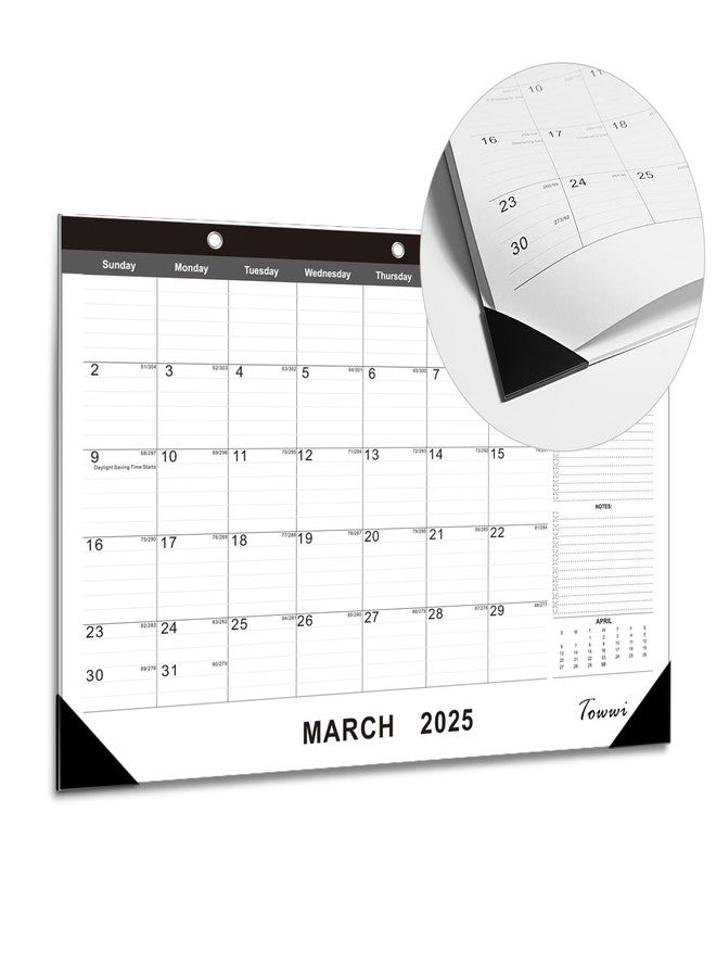 TOWWI 2025-2026 Desk Calendar, 17"x12" Desktop Monthly Calenda for Home, Office, Family with To-do List, Ruled Blocks, Corner Protectors - Image 5
