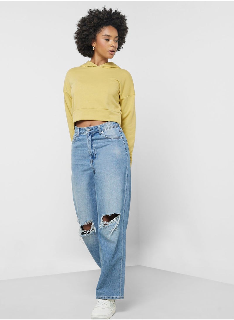 NOISY MAY Cropped Hoodie  - Image 4