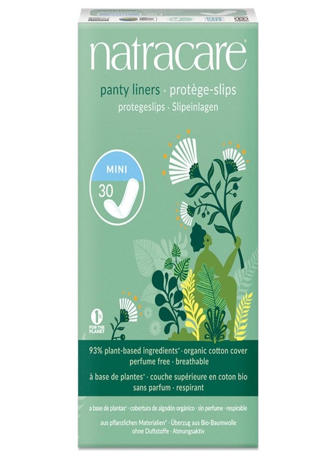 Natracare Panty Liners Mini 30 Count (2 Pack) - Image 1