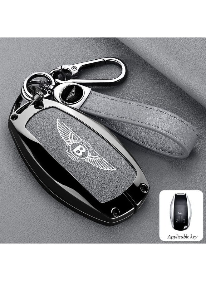 غطاء مفتاح السيارة الفاخر، مناسب لغطاء مفتاح بنتلي فاينينج سبور، بنتايغا، PHEV، بنتلي مولسان، بنتلي كونتيننتال جي تي غطاء مفتاح السيارة الفاخر