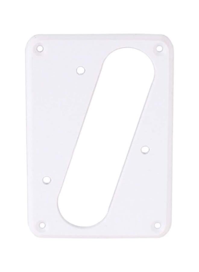 klarako Metal Guitar Pickup Cover Flat Metal Humbucker Pickup Mounting Ring Guitar Bass Bridge Plate Cover for Telecaster Electric Guitar Replacement Parts (White) - Image 1