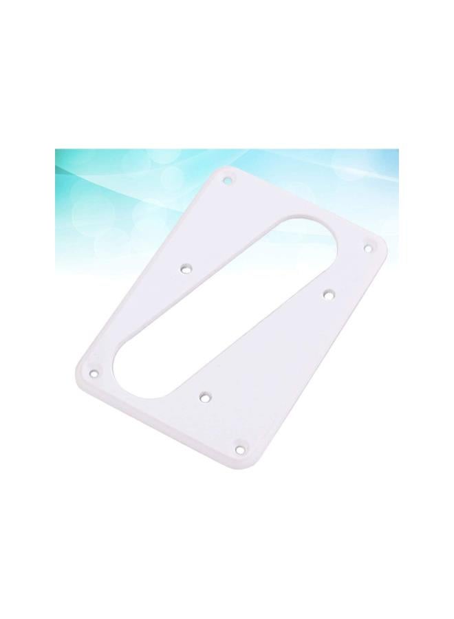 klarako Metal Guitar Pickup Cover Flat Metal Humbucker Pickup Mounting Ring Guitar Bass Bridge Plate Cover for Telecaster Electric Guitar Replacement Parts (White) - Image 3