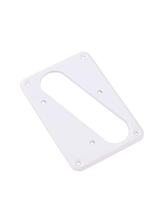 klarako Metal Guitar Pickup Cover Flat Metal Humbucker Pickup Mounting Ring Guitar Bass Bridge Plate Cover for Telecaster Electric Guitar Replacement Parts (White) - Image 2