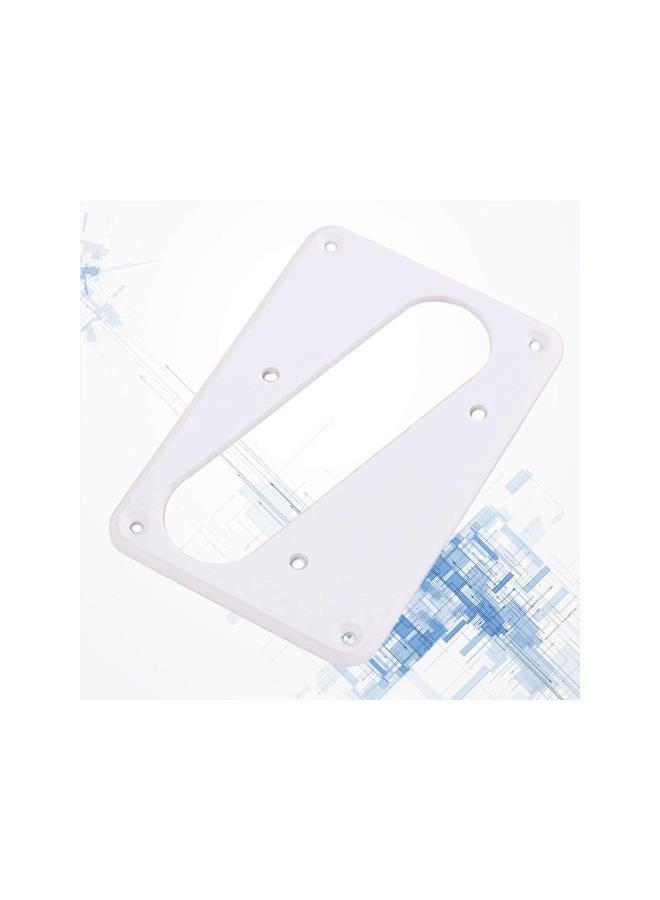 klarako Metal Guitar Pickup Cover Flat Metal Humbucker Pickup Mounting Ring Guitar Bass Bridge Plate Cover for Telecaster Electric Guitar Replacement Parts (White) - Image 5