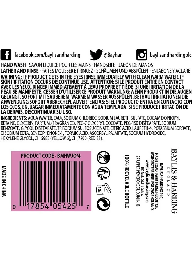 Baylis & Harding Baylis and Harding Jojoba Vanilla and Almond Oil Hand Wash 500 ml