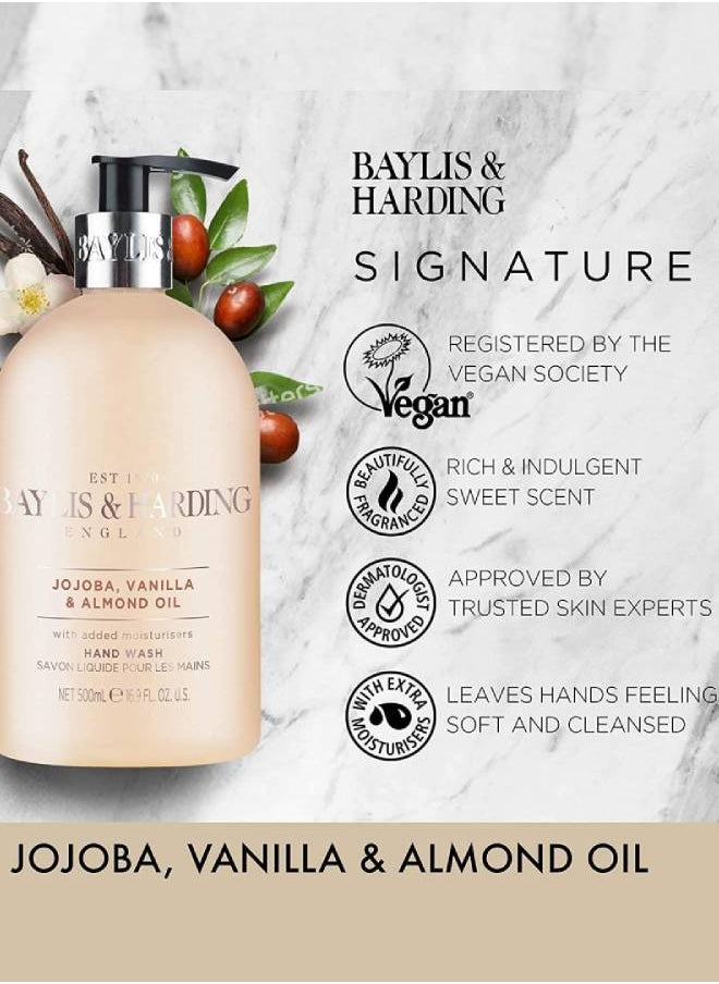 Baylis & Harding Baylis and Harding Jojoba Vanilla and Almond Oil Hand Wash 500 ml  - Image 2