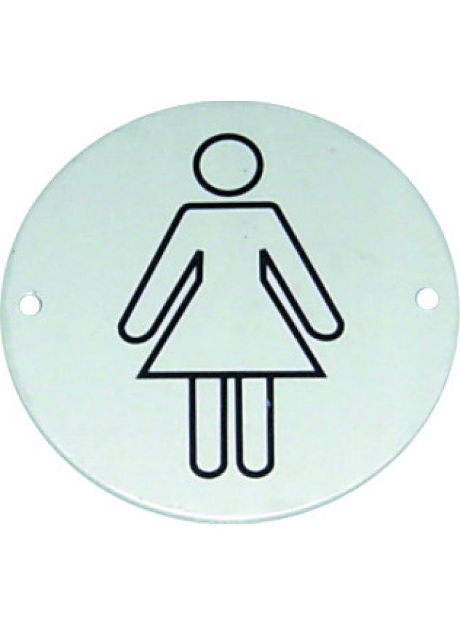 ROBUSTLINE Alu.Symbol 76Mm Plate Male Round Waterproof Outdoor/Indoor Metal Decorative Plate For Home Garden Cafe Office Gate 