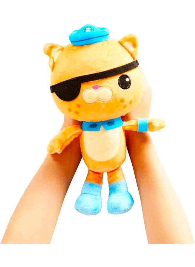Disney - Disney Octonauts Plushie Set - Bundle with 2 Plush 8" Octonauts: Captain Barnacles, and Kwazii, Plus Bonus Create-A-Face Sticker Book | Octonauts Stuffed Animals - Image 1