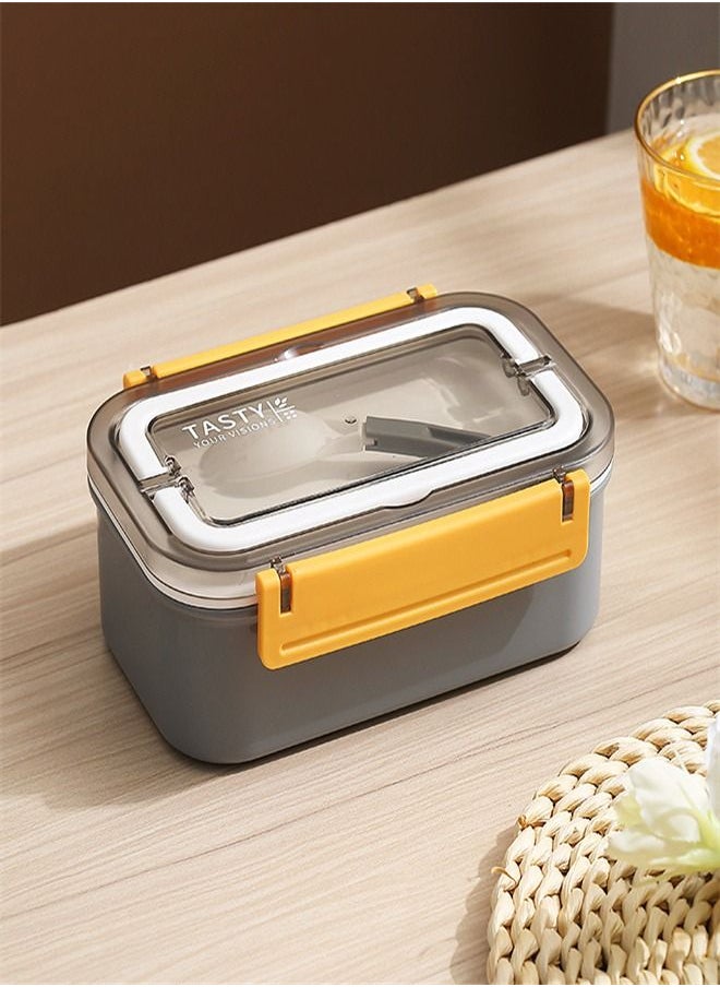 Loquat Double-Layer Stainless Steel Lunch Box Grey 