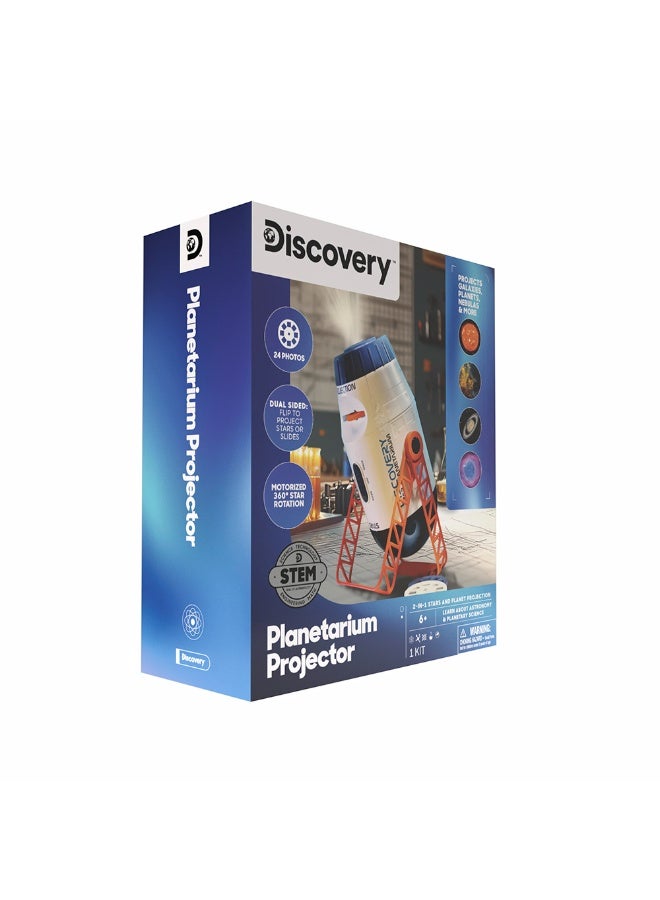 Discovery Mindblown Space Projector - Explore the Solar System with 72 Stunning Slides - Perfect STEM Gift for Kids - Projects Stars, Planets, and Nebulas - Battery Powered with 360° Rotation - Image 1