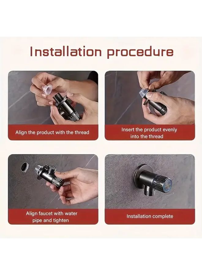 50 Pieces Faucet Washer Sleeves Durable Plastic Sealing Gaskets Universal Model For Hot And Cold Water Pipes High Quality Seal Easy To Install Handyman Tool For Kitchen And Water Heater - Image 5