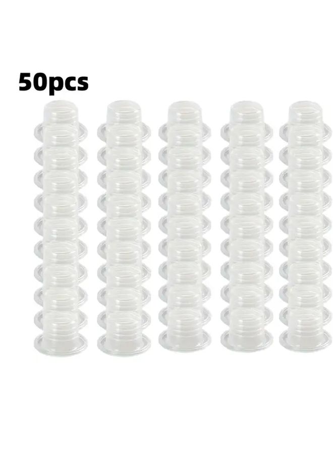 50 Pieces Faucet Washer Sleeves Durable Plastic Sealing Gaskets Universal Model For Hot And Cold Water Pipes High Quality Seal Easy To Install Handyman Tool For Kitchen And Water Heater - Image 1