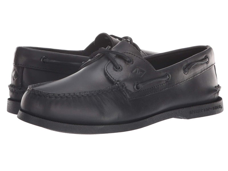 Sperry Men's Authentic Original 2-Eye Boat Shoe, Black, 11 M US - Image 2