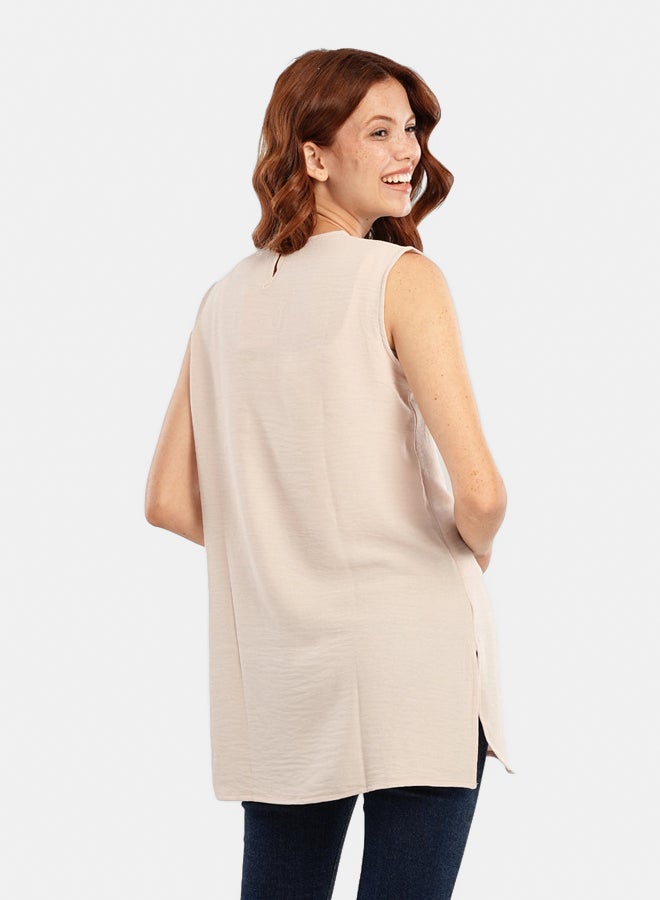 Carina Lightweight Round Neck Blouse - Image 2